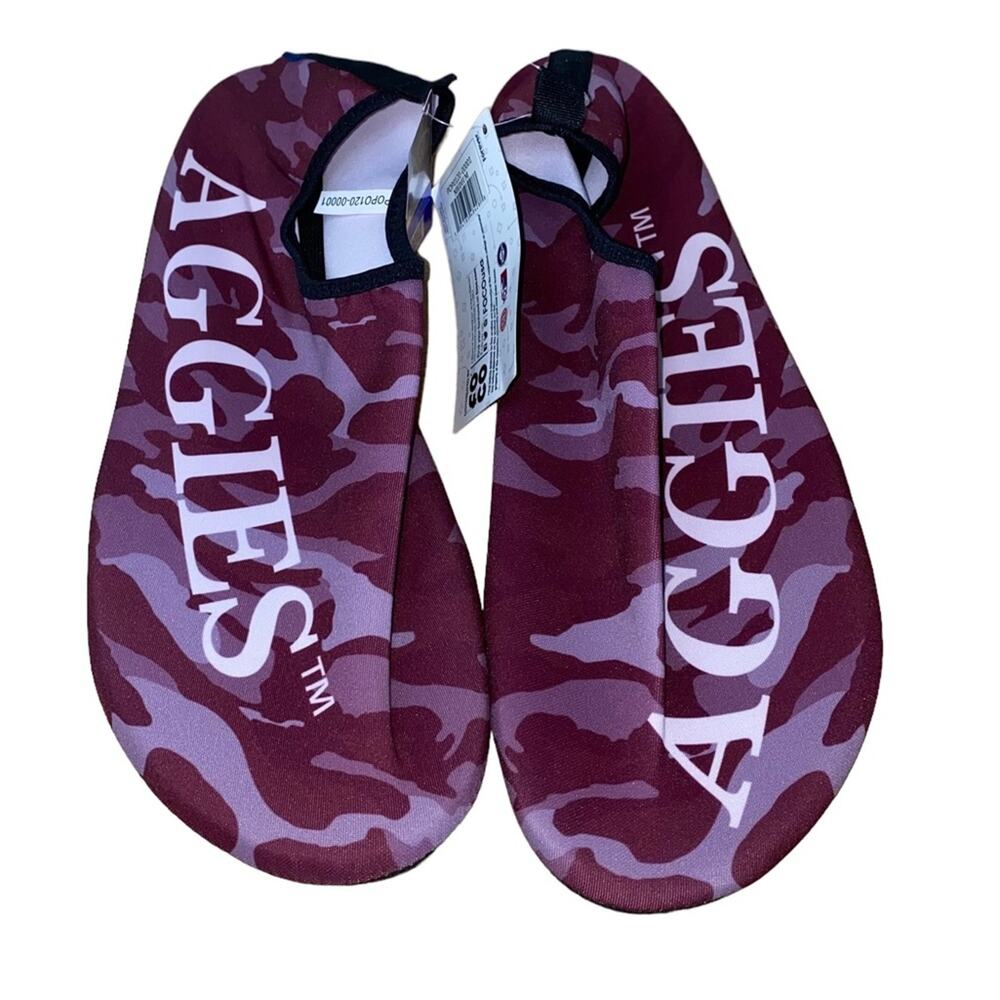 NWT FOCO Texas A&M Aggies Water Shoes Men's 9–10 Camo Slip-On NCAA